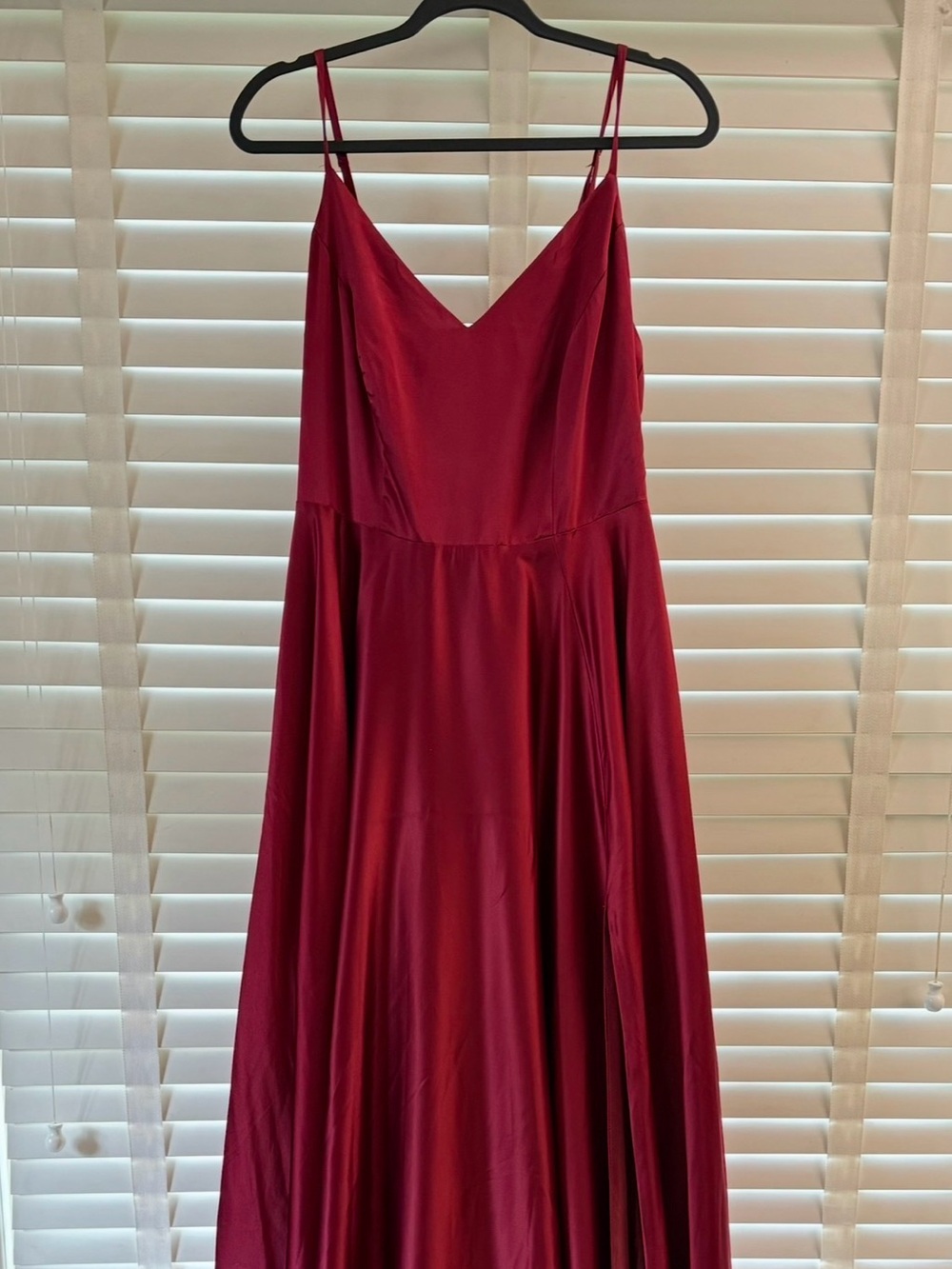 B Darlin Red Spaghetti strap  Sweetheart Gown
